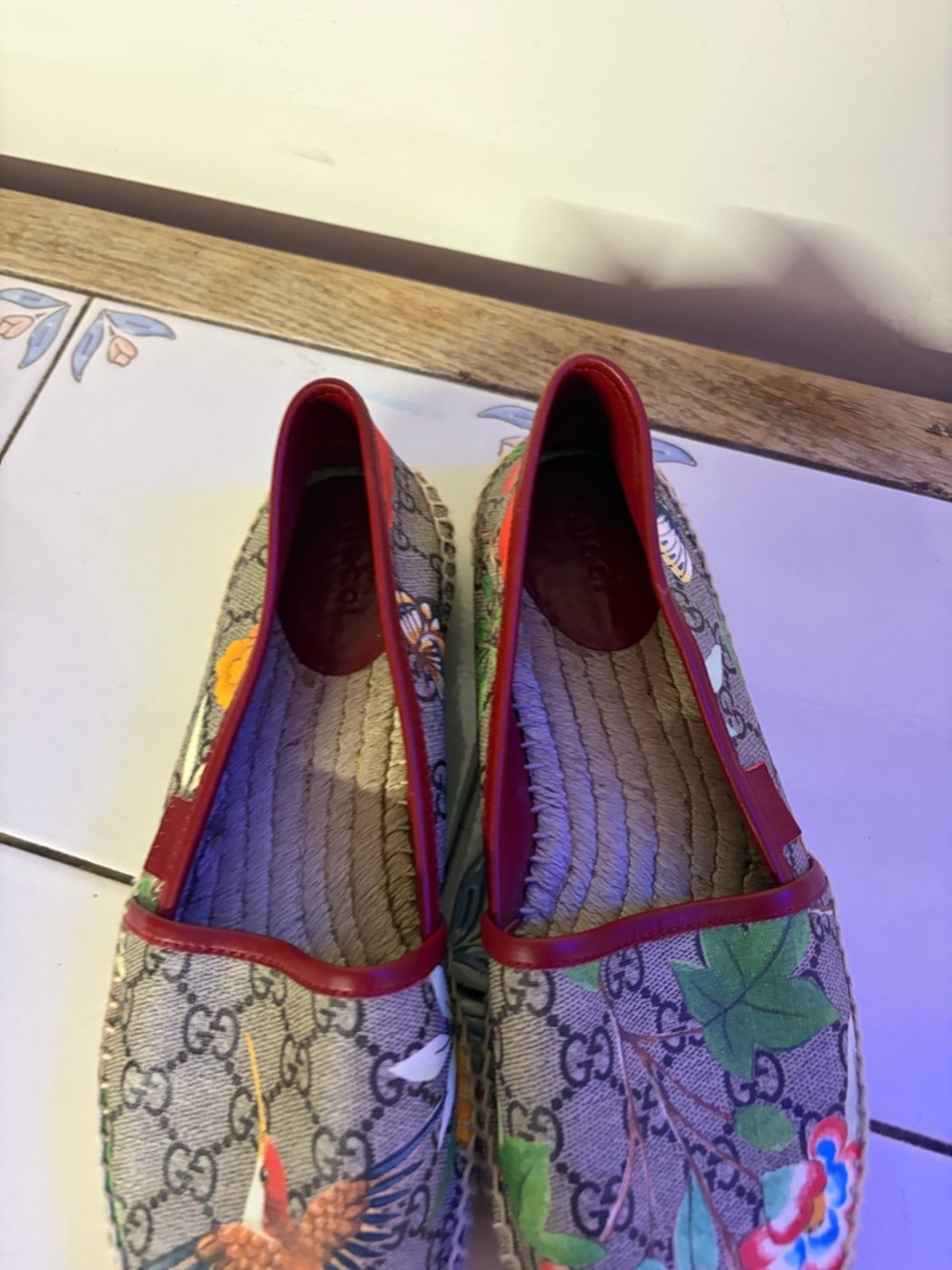 Gucci Women's GG Supreme Tian Espadrille Flats Sz. US10 - Picture 9 of 16